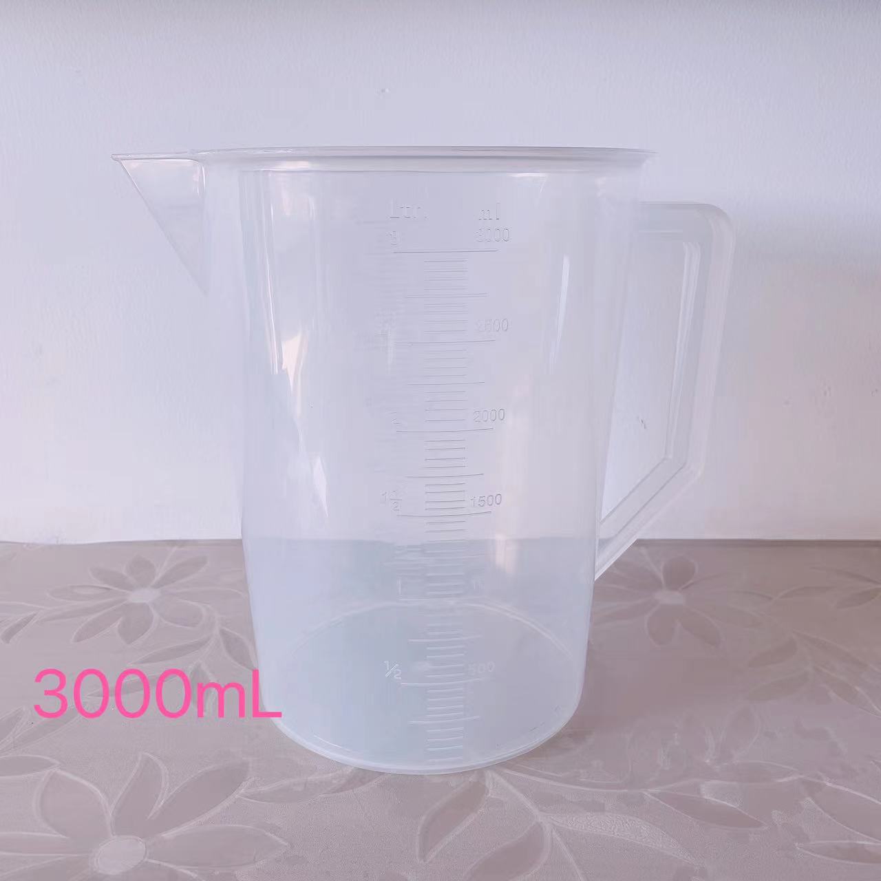 3000 ml plastic measuring cup with scale measuring barrel Food grade large capacity Metering cup baking milk tea shop Home Use