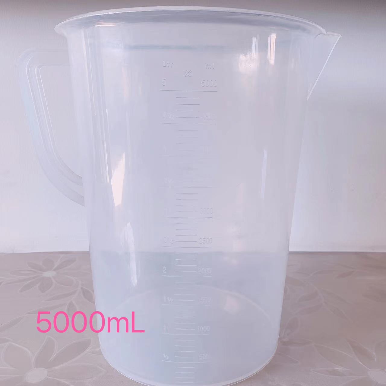 Manufacturer direct marketing 5000ml3000 ml 2000 plastic large number of cups 1000 with scale 500 measuring cup 5L metering