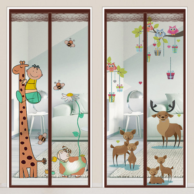 Velcro anti-mosquito door curtain magnetic screen door summer screen window home mosquito net high-end partition self-priming magnet free of punching