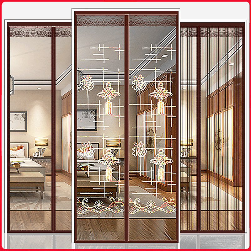 Velcro anti-mosquito curtain mosquito net screen door summer anti-fly screen window home high-grade partition self-absorbing magnet free of punching