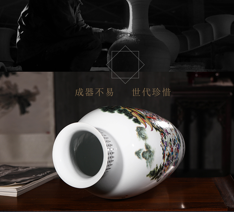 Jingdezhen ceramics vase furnishing articles of new Chinese style of large vases, home living room TV ark adornment ornament