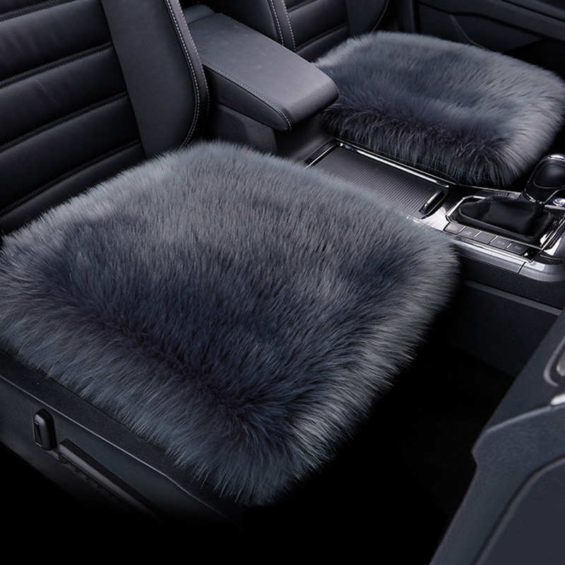 Car Cushion Plush Imitation Rabbit Fur Winter Single Piece Three Sets Car Cushion Autumn Winter Warm Ins Net Red Short Suede Seat Cushion