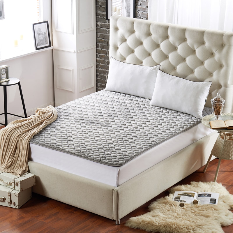 Coral nhung trượt nệm bảo vệ 1.2 / 1.5m1.8 mét tatami futon nệm trẻ ký túc xá đơn hoặc kép pad - Nệm đệm xinh