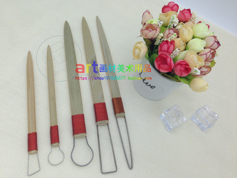 Alien mud plastic with bamboo scraper Sculpture tool mud plastic knife plastic knife shape knife
