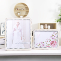 Creative simple pearl photo frame table 7 inch 56810 inch wedding photo studio childrens photo frame wedding photo production