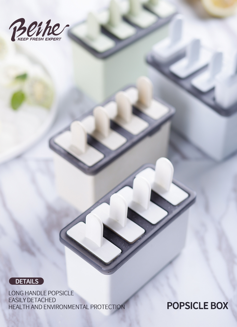 Kem khuôn gia đình popsicle popsicle Ice ice ice ice ice ice ice ice ice ice đá silicone hộp đá tự chế tủ đông nhanh - Tự làm khuôn nướng khuôn oval