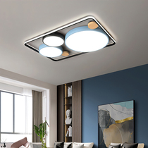 Living room lights simple modern atmosphere household rectangular headlights 2021 New Nordic lamps ceiling lamp package