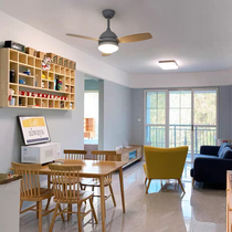 Nordic electric fan chandelier modern simple bedroom living room dining room invisible fan lamp household integrated ceiling fan lamp