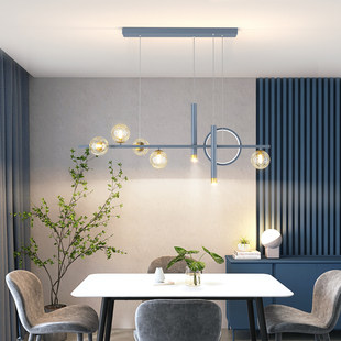 Магазин свет современный простой Роскошный нордический полоса столовая обеденный стол бар люстра Минималистский творческий дизайнер освещение
