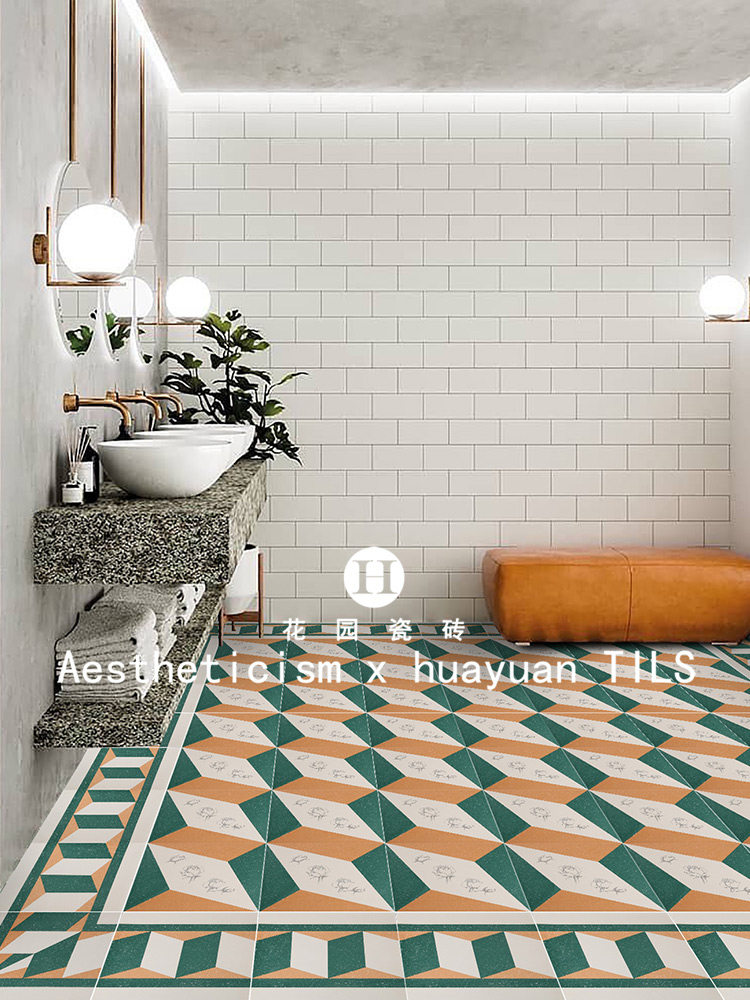 American vintage tile 300 makeup room tile tile tile bathroom toilet balcony kitchen porch flower
