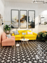 Nordic minimalist tile tiles bathroom floor tiles kitchen tiles balcony bathroom wall tiles retro small tiles 200*200