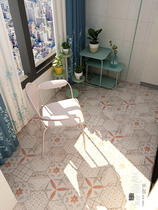 Retro hexagonal tiles Nordic tiles toilet wall tiles kitchen floor tiles cement gray Art small tiles tiles