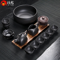  Oulong Yixing Purple sand set Kung Fu tea set Tiger Xiao handmade teapot teacup cover bowl filter big tea wash