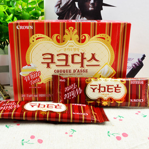 Korean food imports snacks breakfast crian cream omelet 72g crian coffee biscuit