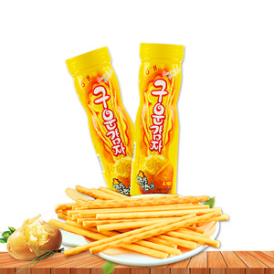 Korean food imported snacks Haitai baked potato stick biscuits carbon baked 108G large barrel baked potato chips non puf