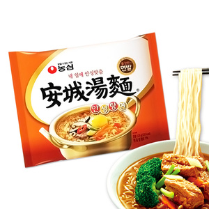 Korean snacks imported instant noodles Nong Xin An Cheng soup noodles 125g instant hot pickled noodles boiled noodles sp