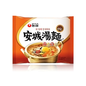 Korean snacks imported instant noodles Nong Xin An Cheng soup noodles 125g instant hot pickled noodles boiled noodles sp