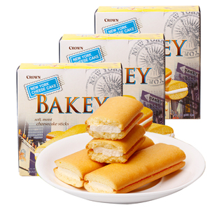 Korean food imported snacks: crian pillow type cream cake pie sandwich pie 102G * 4 boxes of Kerian pastry