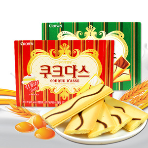 Korean food imports snacks breakfast crian cream omelet 72g crian coffee biscuit