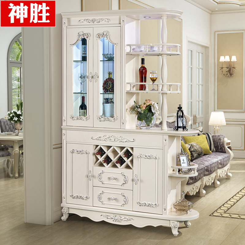 Entrance-door Living room L' Ou-style Hyun Guan Cabinet Partition Cabinet Wine Cabinet Entrance Hall Cabinet Door Hall Cabinet screen Shoe cabinet storage decoration