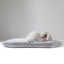 Italian Edra Polar Bear Cloth sofa Large flat floor Living room light and luxurious Profiled Little Crowdnet Red Designer