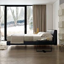 Degas-style light and luxurious bunk bed double bed minimalist modern master bedroom with large bed wedding bed 1 8 m customizable genuine leather