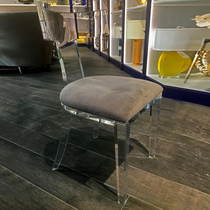 Degas Makeup Chair Bedroom Net Red Ins Wind Transparent Acrylic Chair Casual Light Lavish Dining Chair Brief Dressy Chair