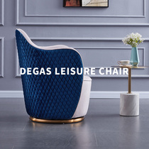 Light luxury rotatable small sofa Living room single sofa chair Designer model room ins net red leisure swivel chair