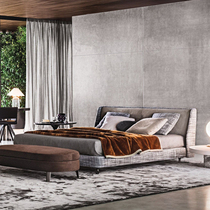 DEGAS DEGAS Italian minimalist light luxury bed Simple home bedroom bed Villa small apartment model room double bed