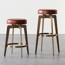 DEGAS DEGAS Italian light luxury post-modern bar chair tall bar stool home Villa designer simple bar chair