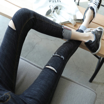 Maternity pants Spring and autumn thin jeans fashion trend mom wear spring leggings pants Maternity clothes spring