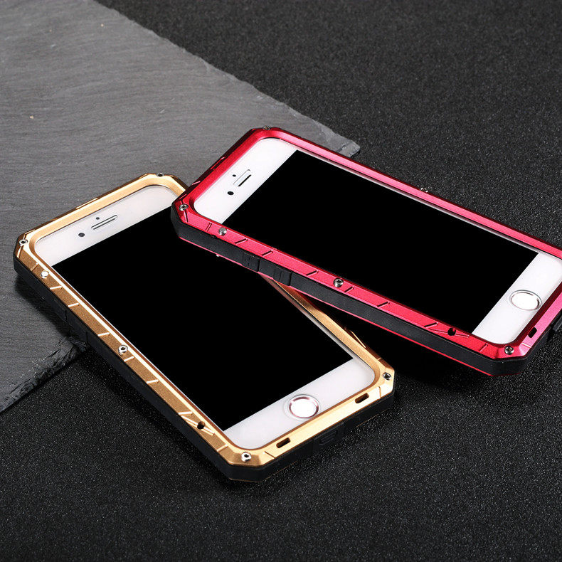 iMatch Water Resistant Shockproof Dust/Dirt/Snow-Proof Aluminum Metal Case Cover for Apple iPhone 7 Plus & iPhone 7