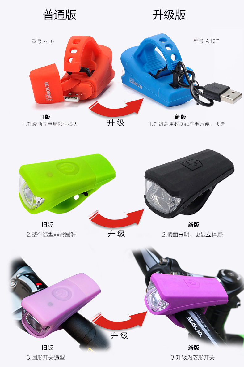 Lumière vélo TOSUOD - phare - Ref 2401607 Image 14