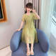 Girls dress summer dress 2023 new foreign style chiffon puff sleeve princess dress summer medium and large children's skirt thin