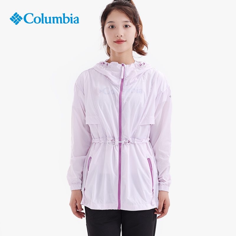 Columbia Outdoor Women's Sun Protection Clothing Breathable and Comfortable Anti-Uv Skin Windbreaker Wr0363