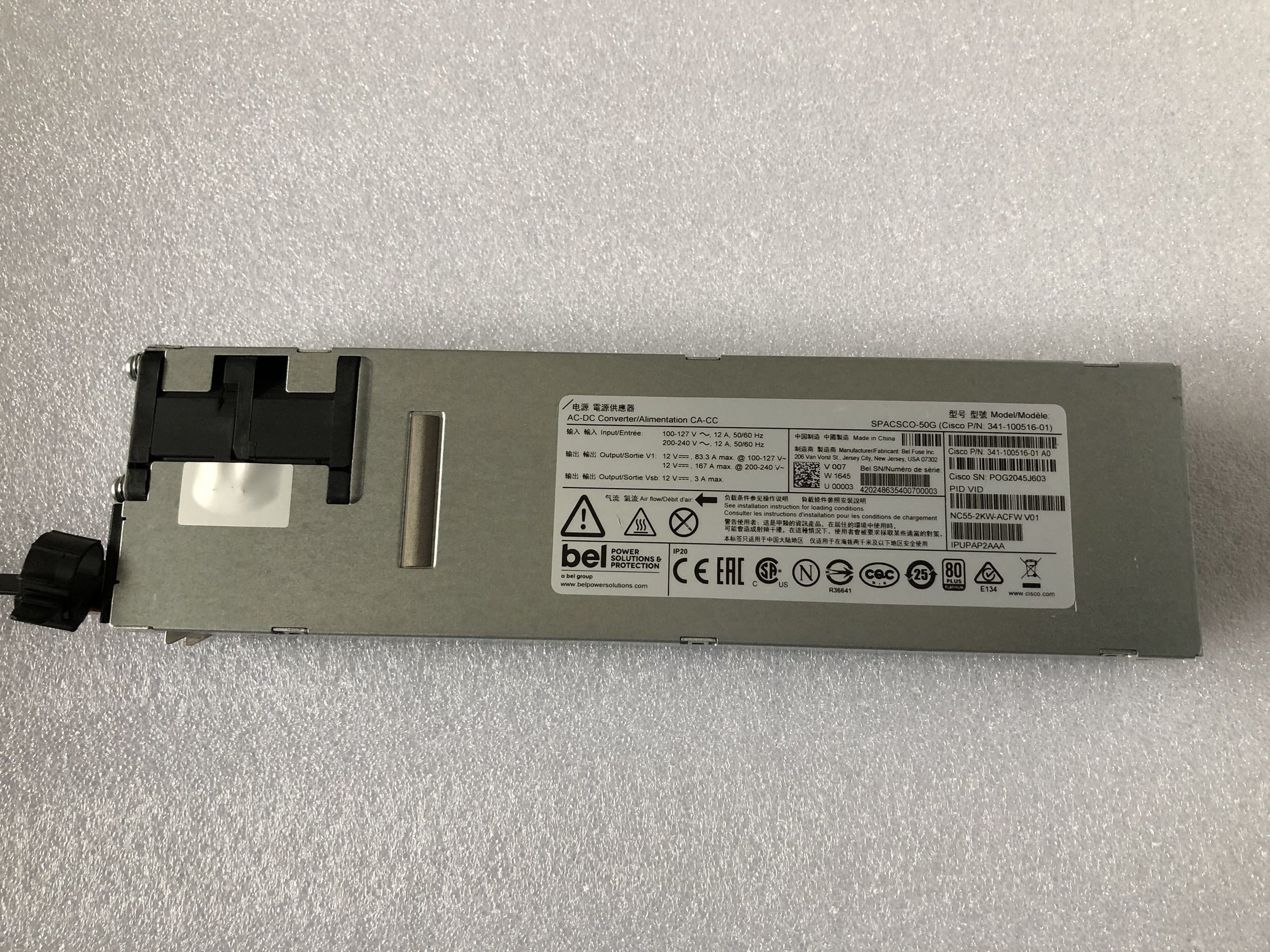 Cisco Cisco switch power supply NC55-2KW-ACFW 341-100516-01 spot