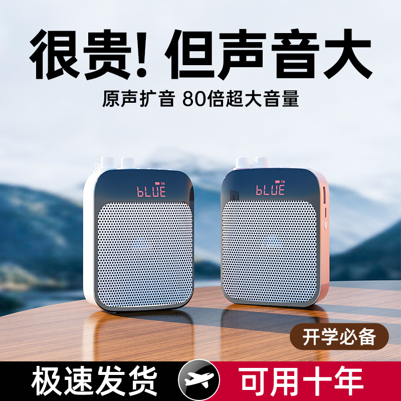 Gold Shipping Small Bee Megaphone Teacher With Microphone Horn Wireless Teaching Special Class Lecture Small Multifunction Ear wheat Outdoor called Shouting Talk Portable Yangacoustic Interlude