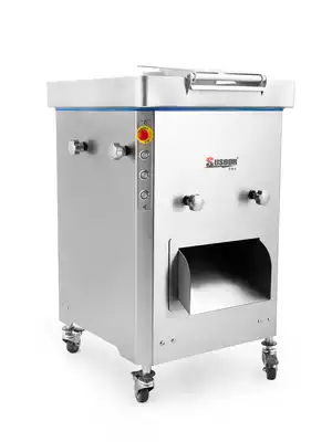 Commercial double knife set All stainless steel one-time wire forming machine cutting chicken fillet beef strip slicing shredding machine cutting shredded meat