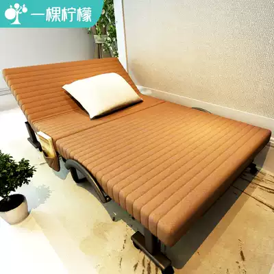 Simple folding bed Home office Single double 1 2 meters portable escort recliner Lunch break bed