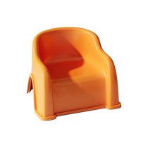 Childrens chair infant plastic back seat thickened baby dining chair anti-slip stool bath stool