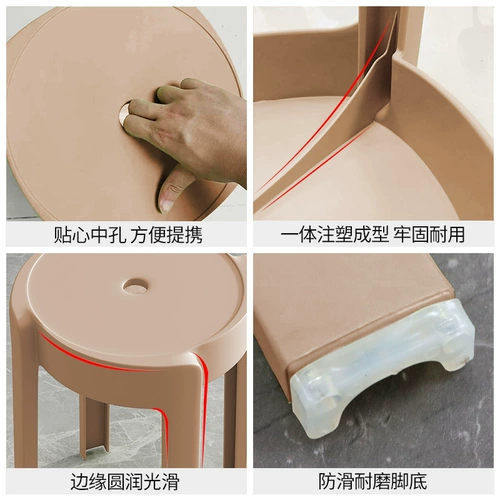 Пластиковый табурет домашний мода Творческая ветряная мельница столовая табуретка толстые высокие табуретки скандинавский и складной стул