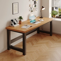 [Ножки стола толщиной 50мм] Светлый орех + черная рама 120х60см