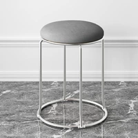 Четырелоноколоновая модель круглой табурет-серых ткани технологии