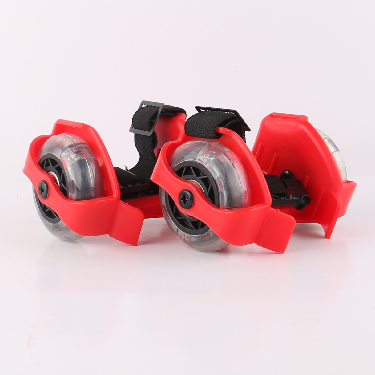 Wind Fire Wheel Shoes Abrasion Resistant Pu Wheel Slip Light Double Wheel Brush Street Storm Walking Shoes Flash Adult Children's Scooter Wheel Skating Shoes