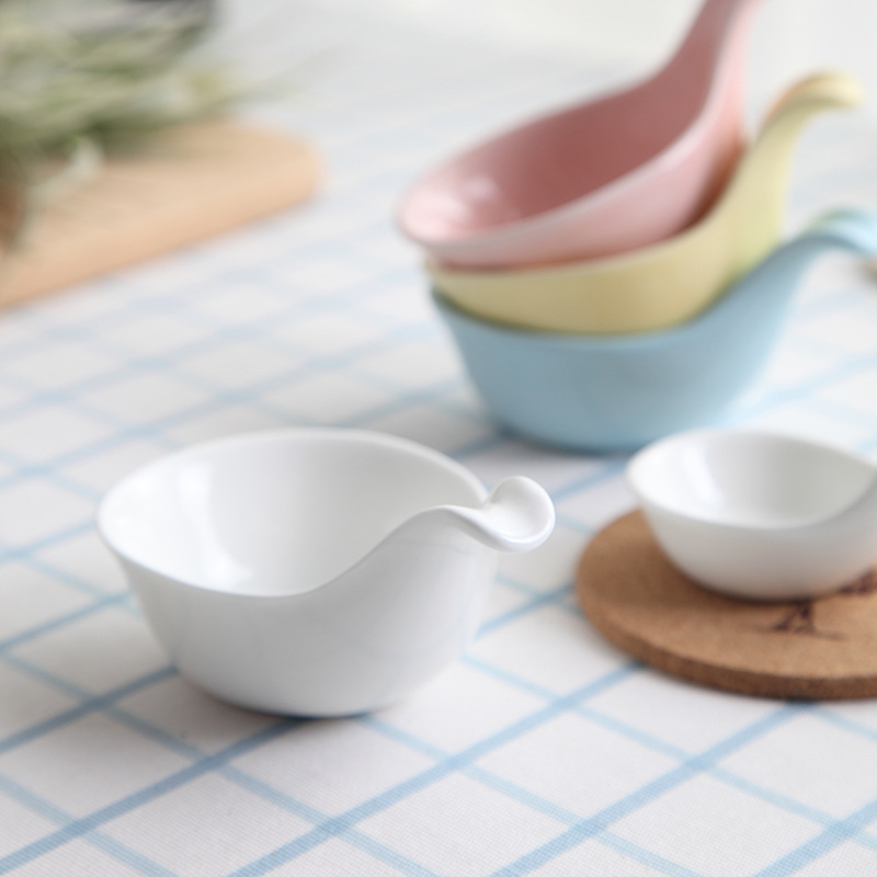 Caviar teaspoons of creative ceramic glaze dishes dessert sauce condiment dish flavor dishes of the hotel
