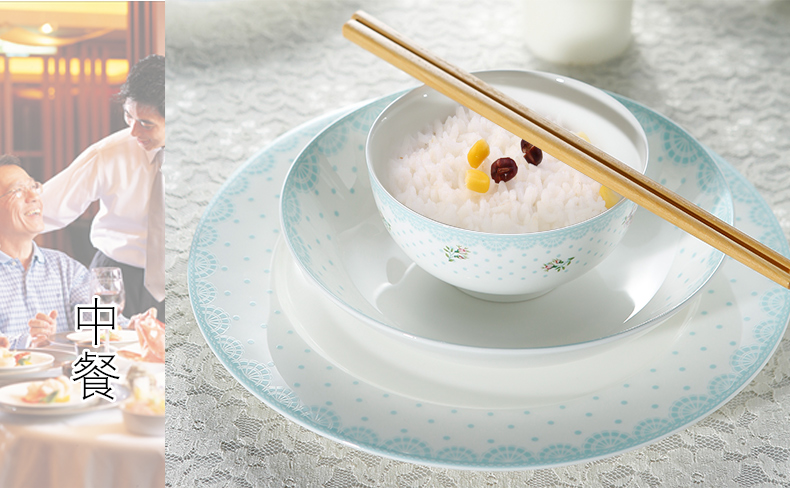 Korean creative ceramic bowl household rice bowls mercifully rainbow such as bowl bowl dish dish soup ipads porcelain plate by the valley of life
