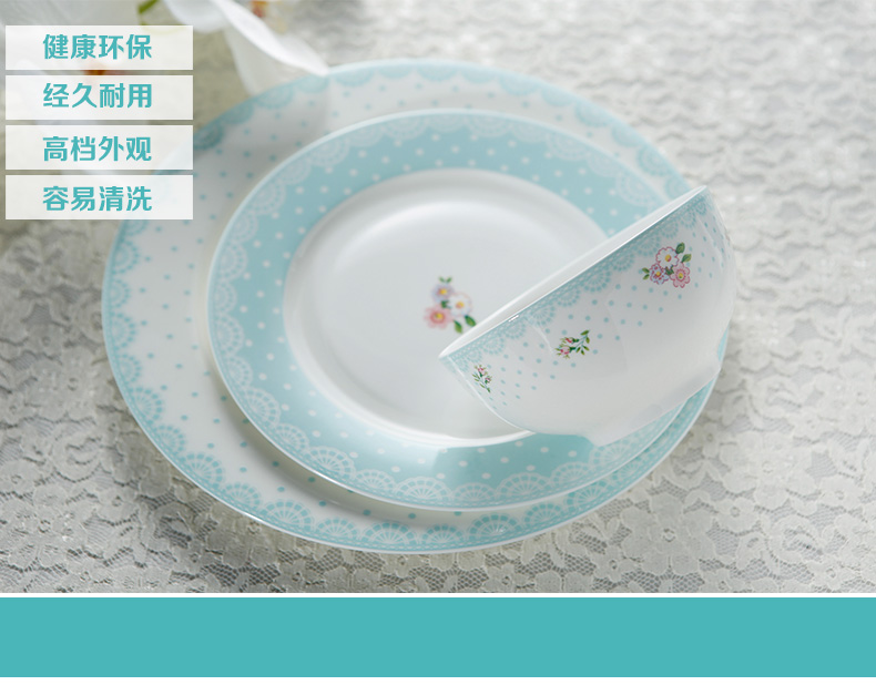 Korean creative ceramic bowl household rice bowls mercifully rainbow such as bowl bowl dish dish soup ipads porcelain plate by the valley of life