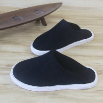 Wang Yuan winter thickened cotton mens shoes handmade mullet bottom home warm middle-aged men and women Large size warm slippers