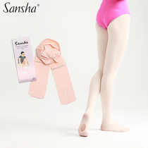 Sansha French Sansha ballet with holes in the legs Taiwan childrens adult professional practice socks T90