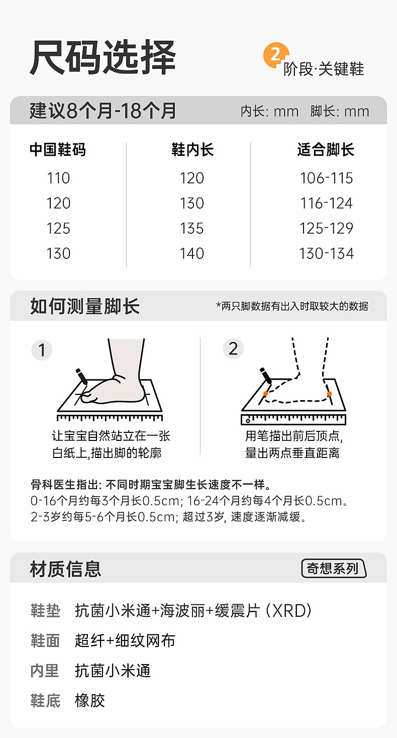基诺浦机能鞋2026年秋季新款婴儿鞋子男女宝宝鞋学步童鞋GB2603 — 21